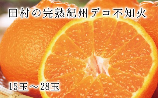 高級ブランド 田村 の 完熟 紀州 デコ (不知火)  15玉～28玉 【先行予約】※2027年2月下旬頃～3月中旬頃に順次発送予定(お届け日指定不可) 【uot731】