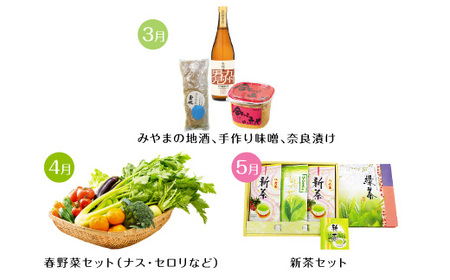 C1 【3回定期便】季節の逸品 春