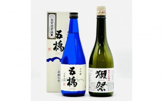 
            五橋 大吟醸西都の雫＆獺祭純米大吟醸45 飲み比べセット(720ml×2本) M-20
          