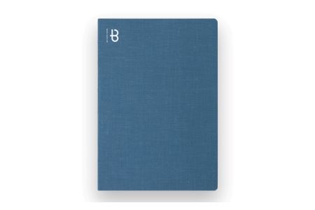 [BOOK NOTE 360°]製本職人が刷毛で仕上げた開きの良い丈夫なノート A5カラー：デニムブルー）【020-001-2】高品質 高級 日本製 文房具 メモ帳 ノート 万年筆 ビジネス 日用品 