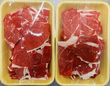 岡山県産 牛肉 小間切れ 500g(250g×2) _A42