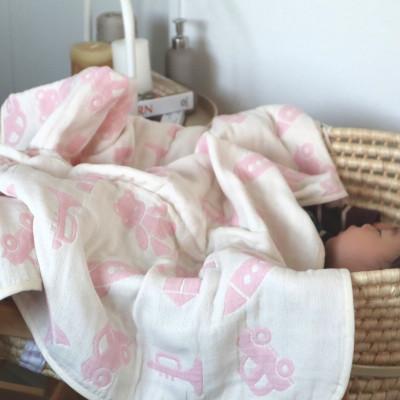 ふるさと納税 泉佐野市 【babybear】泉州南部織 6重ガーゼハーフケット(ピンク)　010B1072 |  | 02