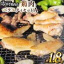 【ふるさと納税】鶏肉 バラエティセットA 約1.8kg [甲斐精肉店 宮崎県 日向市 452060703] 肉 お肉 とり肉 鳥肉 若鶏 もも せせり手羽先 BBQ