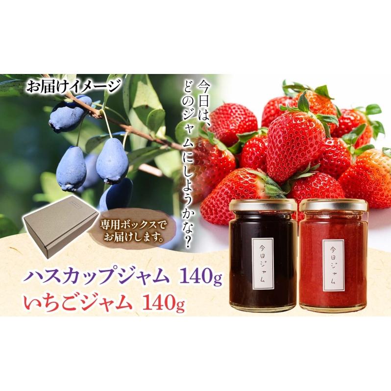 【ふるさと納税】ジャム2種セットB 各1個 ハスカップジャム いちごジャム  今日ジャム 北海道産 自家製 パン ヨーグルト 朝食 濃厚 甘い デザート スイーツ おやつ グルメ ご褒美 贅沢 ギフト