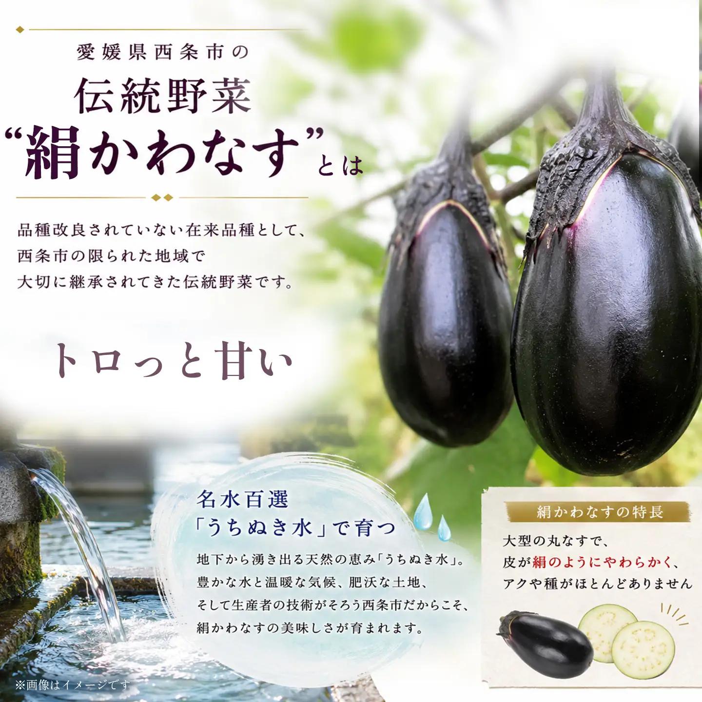 「絹かわなす」の漬物｜ 丸なす ナス 茄子 つけもの 伝統野菜