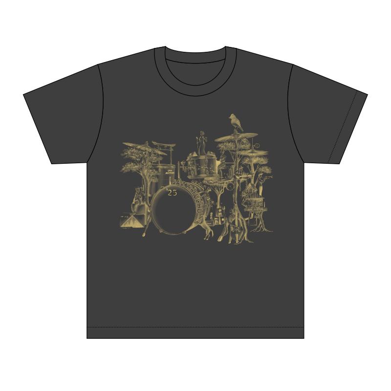 
            【カラー黒】JAZZinFUCHUと府中市の協働が奏でるハーモニーTシャツ
          