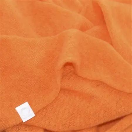 【 OTA KNIT 】ふわふわガーゼ  ファーカシミヤ  ショール(オレンジ)_装飾品・工芸品 ショール・ストール 服飾小物 _【1546519】