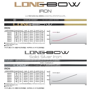 ゴルフクラブ　単品 RELOADED+ Mアイアン ブラック フルスコアライン DOCUS LONGBOW NEO SILVER カーボンシャフト、DOCUS RADAR MODUS3 TOUR 10