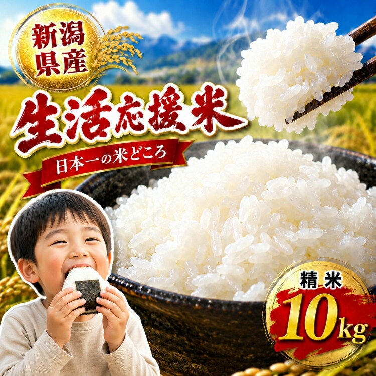 【ふるさと納税】令和8年産 新潟県見附市産 生活応援米10kg 新米 お米 米 訳あり 白米 精米 新潟米 新潟 ブランド いち会