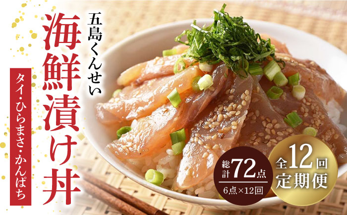 
                  【全12回定期便】 五島 海鮮 漬け丼 3種 6点 セット 【五島くんせい工房】 [PDD020] おつまみ 酒の肴 詰め合わせ セット 小分け パック お取り寄せ
                
