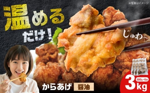 からあげ 醤油味　3kg（単品）【から太郎】 [BDBC001-2]