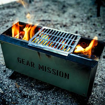 ふるさと納税 岡崎市 【GEAR MISSION】二次燃焼焚火台 BF-GM1専用 浅型ゴトク「GM-BF1GT1」 |  | 02
