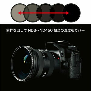 バリアブルND Initial | レンズフィルター ケンコートキナー KENKO TOKINA 52mm レンズ フィルター カメラ NDフィルター可変 ピント合わせ