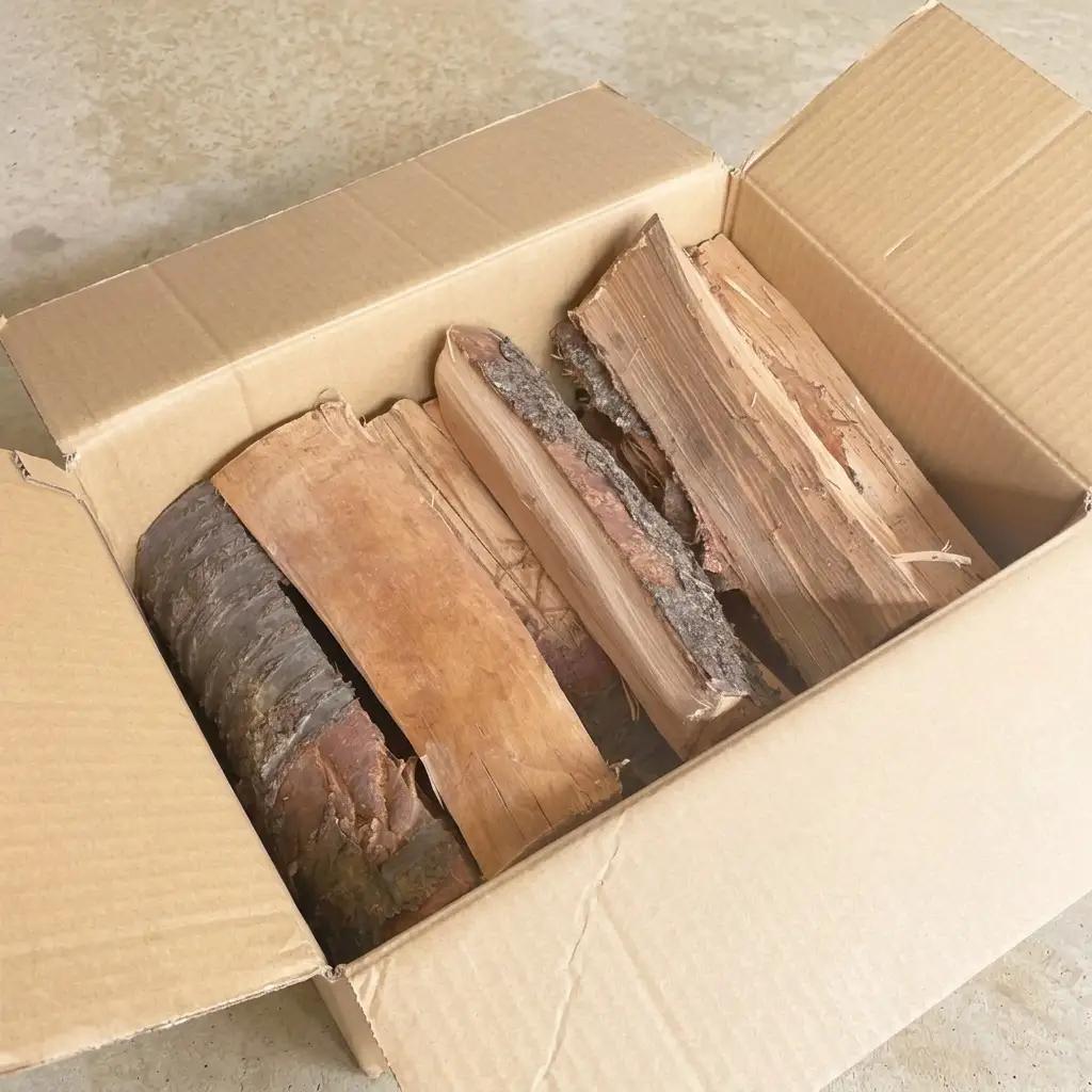 秋田県にかほ市産 薪 30cm 広葉樹(サクラ他）約9kg キャンプ・薪ストーブ用