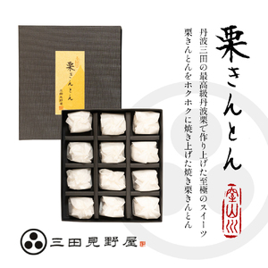 【ふるさと納税】 焼き栗きんとん ( 焼き栗きんとん 12個 ) 丹波栗 和菓子 菓子 伝統 美 甘い 甘党 ギフト お祝い 贈答品 中元 歳暮 数量限定 期間限定 人気 ふるさと納税 ふるさと 人気