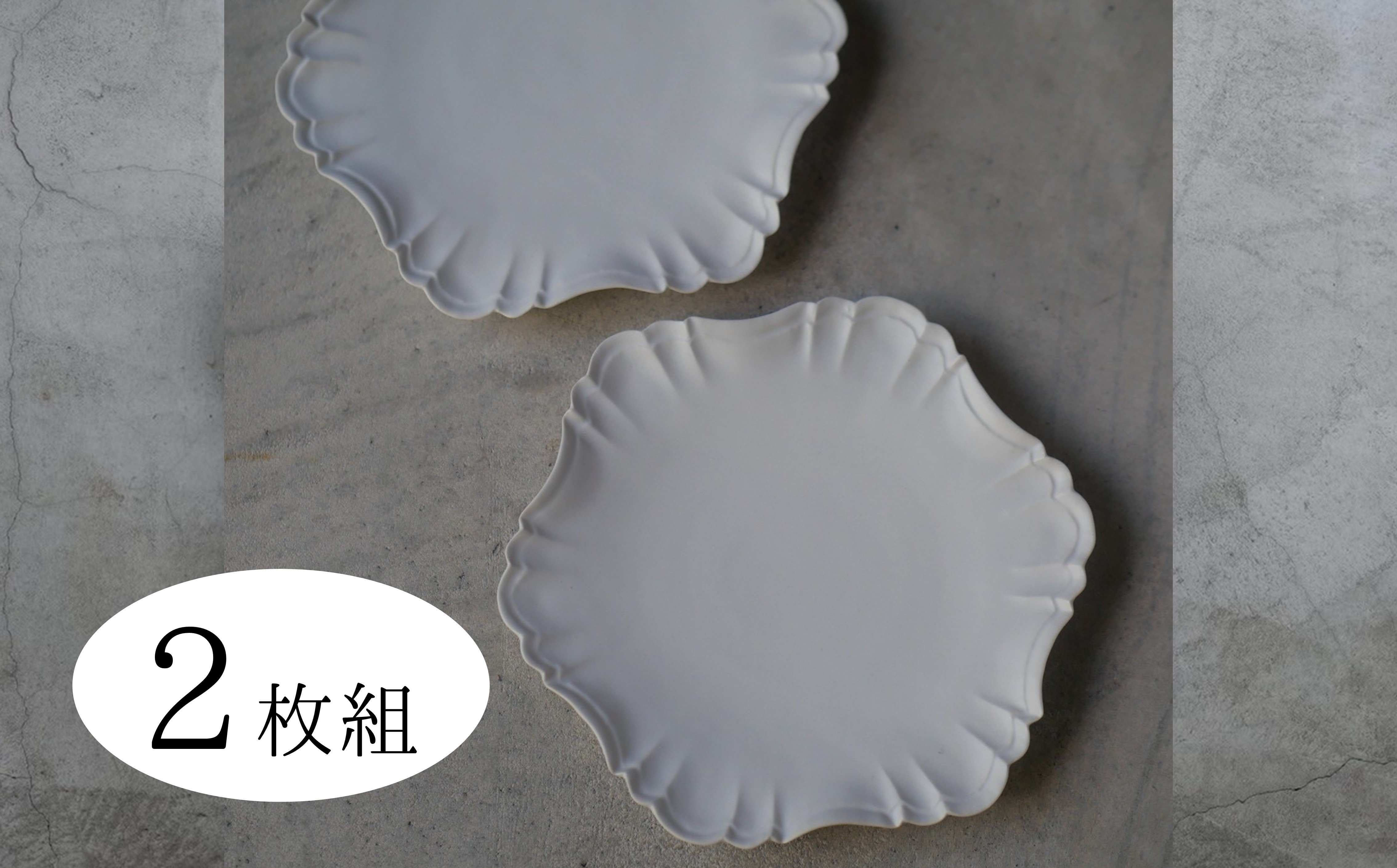 
            【感謝祭＊数量限定品】〔臼杵焼〕ヘキサゴナルプレート【白・2枚】
          