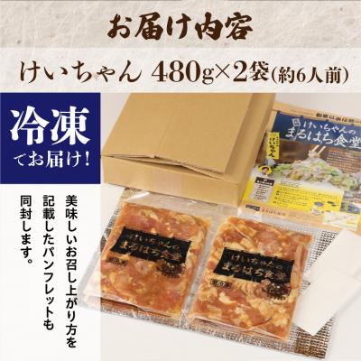 ふるさと納税 下呂市 鶏ちゃんの名店「まるはち食堂」480g×2(約6人前)下呂の味!!けいちゃん【48-1】 |  | 02