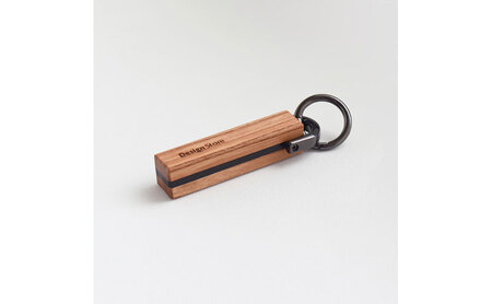 Anew 寄木キーホルダー ストレートタイプ  能美市 ケヤキ