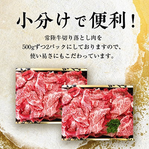 茨城県産常陸牛(ひたちぎゅう)1kg切り落とし(茨城県共通返礼品)【配送不可地域：離島】【1056458】