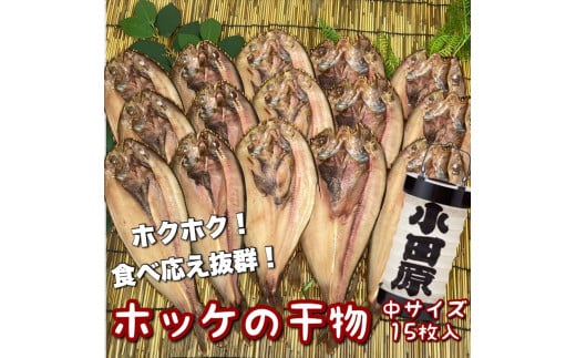 真ほっけの干物 中サイズ 15枚セット
