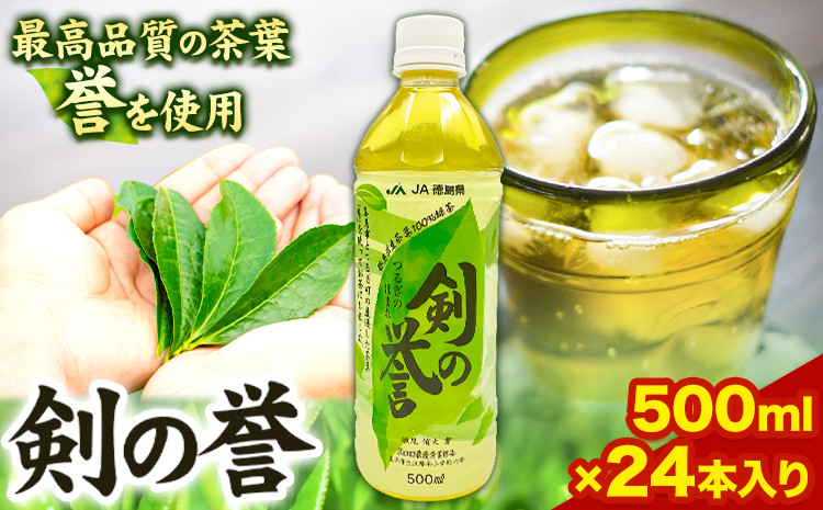 
徳島県産 緑茶 「 剣の誉 」 500ml×24本 JA徳島県 《30日以内に出荷予定(土日祝除く)》│ お茶 茶 緑茶 ペットボトル 水出し 常温 常温保存 徳島県 美馬市 送料無料
