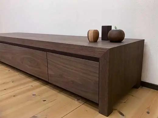 【Kariya テレビボード ウォールナット180cm】ウォールナット材 オイルフィニッシュ リモコン対応 シンプルな多機能TVボード 家具 テレビ台 テレビボード TVボード AVボード 棚 リビン