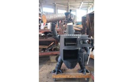 ロボット型薪ストーブ（ミニ）災害備蓄 防災グッズ 暖炉 オブジェ 置物 ピザオーブン【R00757】