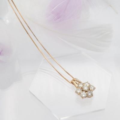 ふるさと納税 甲府市 K18 2.3ctUPダイヤモンド ペンダントネックレス　HH-019672 |  | 01