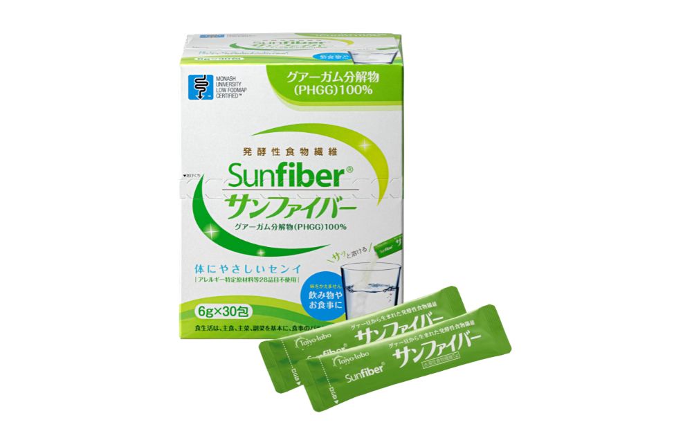 サンファイバー【スティック】6g×30包【発酵性食物繊維 食物繊維 シンバイオティクス 医療 介護 安心 無味無臭 グアーガム分解 四日市市】