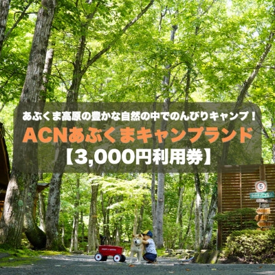 
                  ＜応援キャンプ!＞福島県オートキャンプ場　あぶくまキャンプランド　宿泊利用券(3,000円分)【1627515】
                