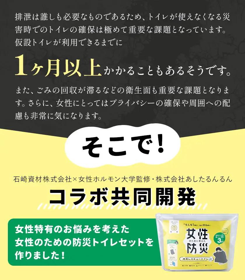 携帯レスキュートイレ 女性のために考えた防災 1セット 