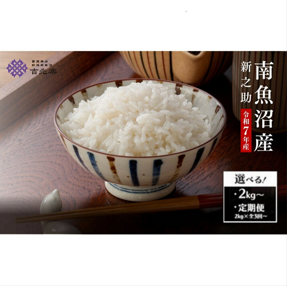 【ふるさと納税】雪温精法　南魚沼産新之助　2kg／6kg(2kg×3袋）／定期便2kg（3・6・12ヶ月）／定期便6kg（3・6・12ヶ月）※一部品切れ中 | お米 こめ 白米 新之助 食品 人気 おすすめ 送料無料 魚沼 南魚沼 南魚沼市