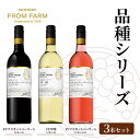 【ふるさと納税】登美の丘ワイナリー　サントリー　フロムファーム　シリーズ3本セット　ワイン　家飲み　赤ワイン　白ワイン　マスカットベーリーA　甲州　SUNTORY　登美　山梨ワイン　日本ワイン　酒　テーブルワイン　山梨県　甲斐市（AD-238）