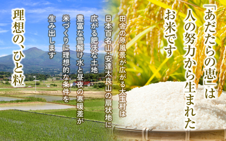 【定期便】大玉村産厳選米「あだたらの恵」　（品種：福、笑い）60kg（5kg×12回） | on-af-5kg-t12-r7