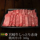 【ふるさと納税】しっとり赤身焼肉 カット 宮崎牛 500g BBQ 牛肉 和牛 バーベキュー 国産 送料無料 ※90日以内出荷