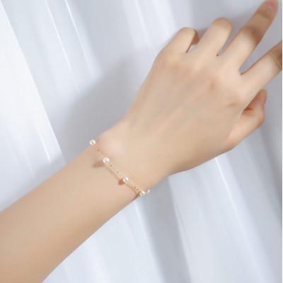 ふるさと納税 志摩市 志摩産 無調色アコヤ真珠 ベビーパール4-4.5ミリ ブレスレット (19cm) |  | 02