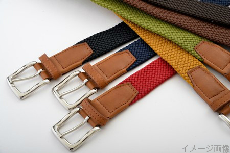 組紐 ベルト CLVER オイルレザー 30mm 黒 【 ベルト 】