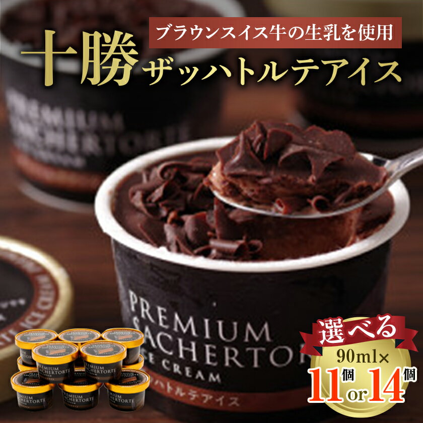 【ふるさと納税】十勝ザッハトルテアイス(11個/14個)【配送不可地域：離島】【G1469793】