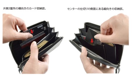 VanNuys ミドルサイズのオールインワンL型ファスナーウォレット 財布 サイフ wallet long ナガザイフ 長財布 ビンテージブラック