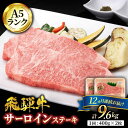 【ふるさと納税】【12回定期便】A5ランク 岐阜県産 飛騨牛 サーロイン 400g×2枚 計800g 総計 9.6kg ステーキ用【有限会社マルゴー】 [MBE023]