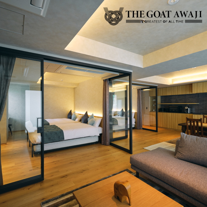 THE GOAT AWAJI（ザ ゴート アワジ） 宿泊券　メイン・プレミアム2階/3階　フロア貸切