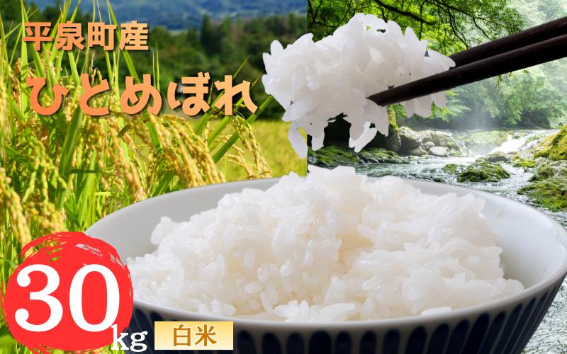 
                  令和7年産 平泉町産 ひとめぼれ 白米30kg / こめ コメ 米 お米 おこめ 白米 ご飯 ごはん ライス 山水【aoki005】
                
