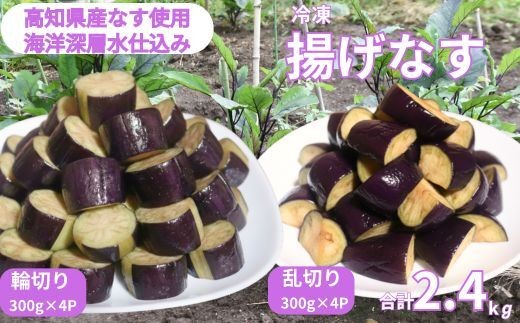 
                  揚げナス 2.4kg【輪切り・乱切り】海洋深層水仕込みのナス使用 カット済 揚げなす あげなす 野菜 やさい ナス なす 茄子 生産量日本一 高知 室戸 惣菜 便利 用途 豊富 カット野菜 調理 ハウス栽培 小分け 
                
