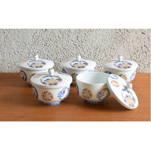 深川製磁 【有田焼】染錦花丸紋　土瓶茶器揃 A500-25_イメージ3