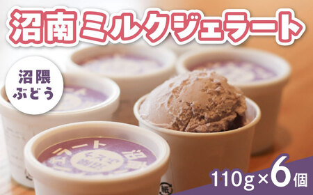 沼南ミルクジェラート 沼隈ぶどう６個 [BAEC005]ジェラート