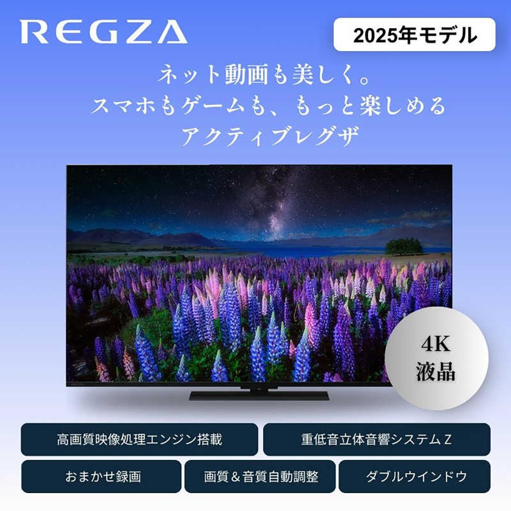 TVS REGZA【標準設置費込み】液晶テレビ REGZA ( レグザ ) 43V型 [ 4K対応 / BS・CS 4Kチューナー内蔵 / YouTube対応 ] 43Z670R 【 テレビ TV 43型 43インチ 43V 液晶 4K Z670R series スタンダードモデル ダブルウインドウ 家電 人気 おすすめ 】
