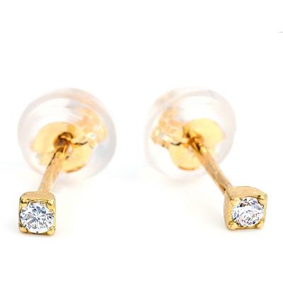 ふるさと納税 富士川町 トータル0.04CT K18セカンドピアス　E296DI-Y |  | 01