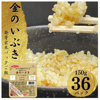 ふるさと納税 色麻町 【宮城県産玄米】金のいぶき　発芽玄米パックごはん(150g×12個)×3セット