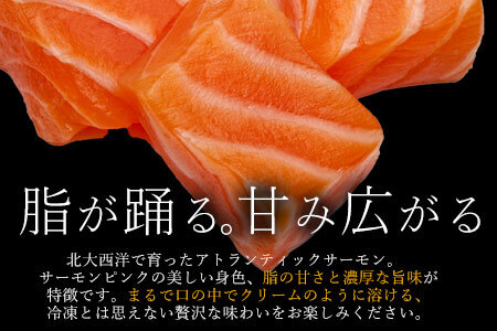 【ふるさと納税】 サーモン メルティーサーモン 1kg アトランティックサーモン [ 小分け 刺身 鮭 冷凍 さけ サケ 海鮮 生サーモン 急速冷凍 魚 生食サーモン 人気 ランキング 三豊市 香川県