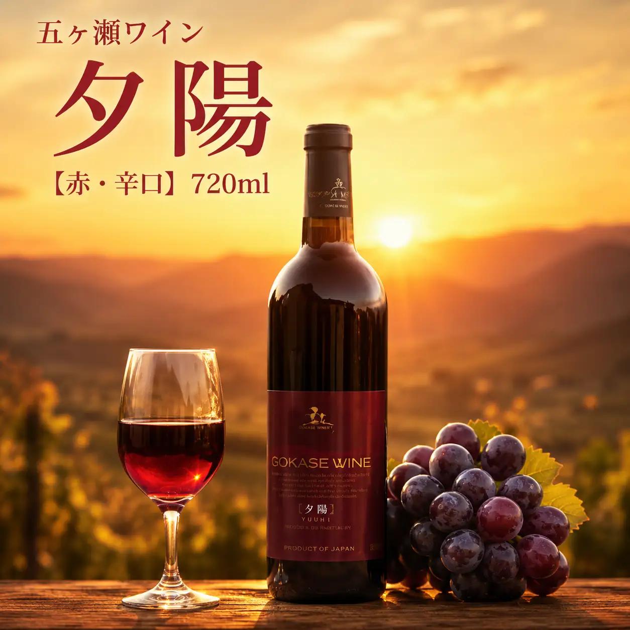五ヶ瀬ワイン　夕陽（赤・辛口）